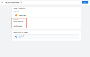 wpforms event tracking google tag manager custom trigger setup