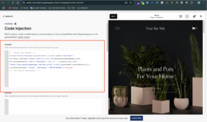 Setup GTM on squarespace