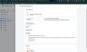 google ads conversion tracking squarespace gtm enhanced conversion setup
