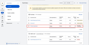 google ads squarespace conversion tracking verification status