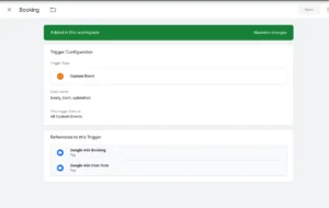 breely custom event trigger setup in gtm