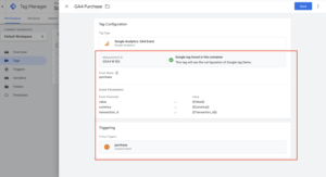 Squarespace GA4 Purchase Tag