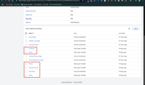 gtm data layer variables bigcommerce purchase tracking