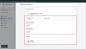 google ads conversion tracking tag bigcommerce gtm