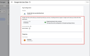 google ads enhanced conversions gtm user data tag setup