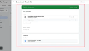 updated consent mode v2 configuration using gtm variables