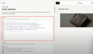 GTM script header