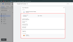 Google Ads Purchase Tag