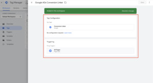 Google Ads Conversion Linker