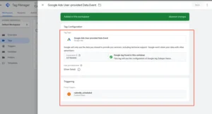 enhanced conversions setup in google ads using calendly data