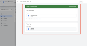 Google Ads Conversion Linker