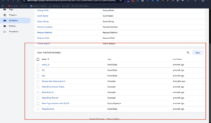GTM server container variables setup for Meta Conversion API with FBP FBC and Event ID