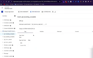 Booking Complete Event