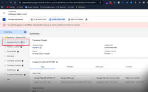 Conversion Tag Fired