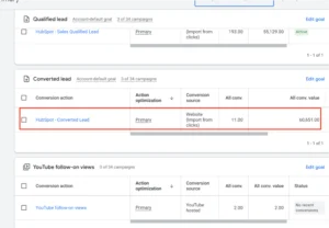 converted lead tracking from crm to google ads