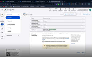 Enhanced Conversion Disabled