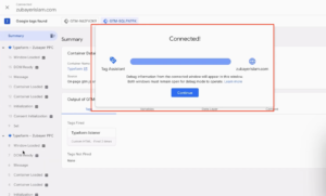 GTM Preview Connected