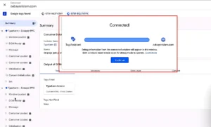 GTM Preview Connected