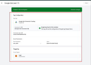 Google Ads Conversion Tag