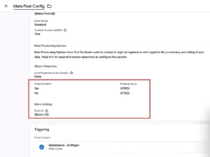 Meta Pixel Config Tag