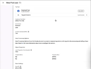 Meta Pixel Lead Tag
