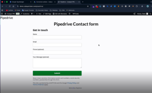 Pipedrive iFrame Form Source